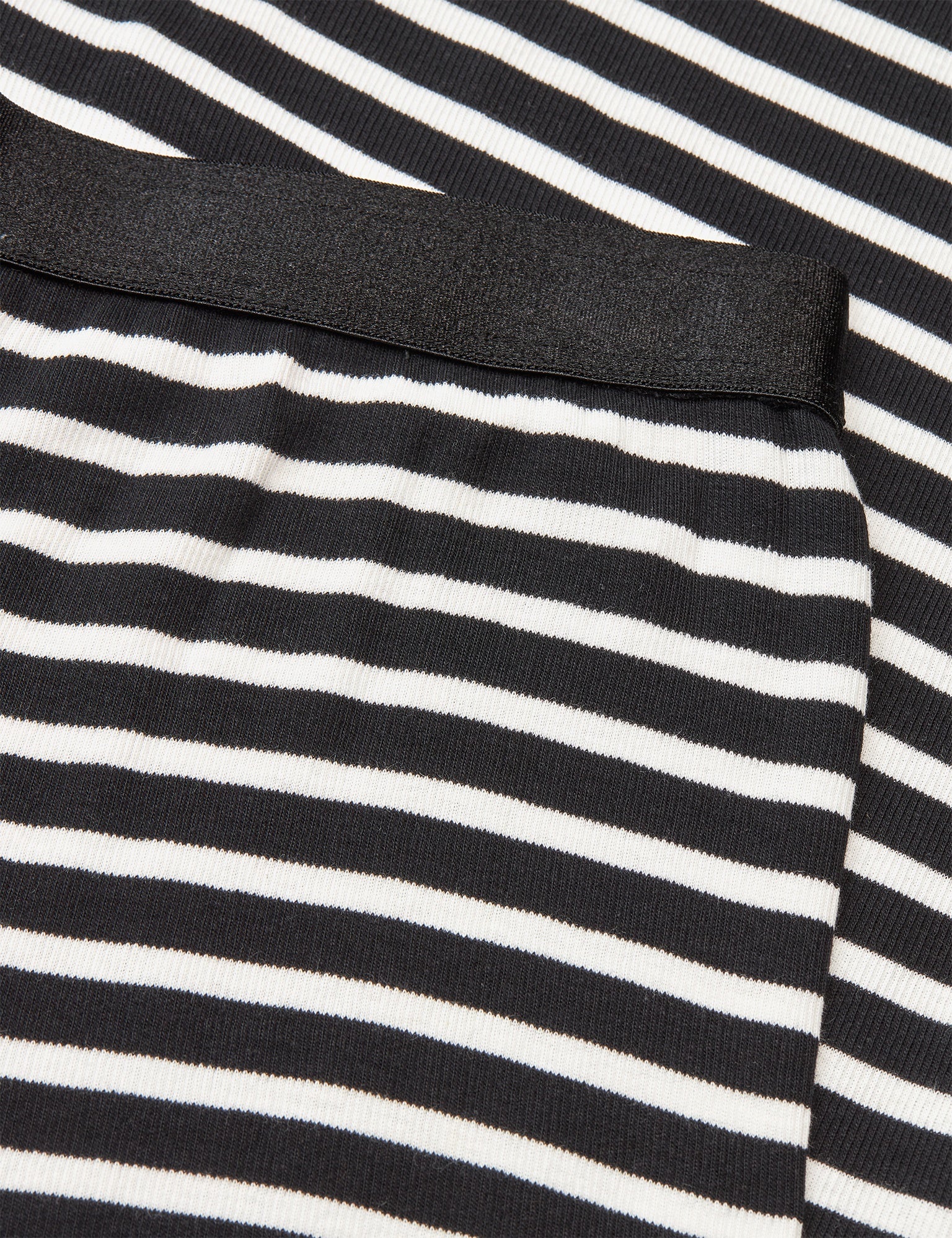 2X2 Cotton Stripe Veran bukser - Black/White Alyssum